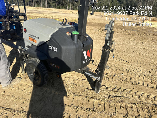 2024 Wacker Neuson LTT4 Diesel, Kohler KDW702, Deep Sea Controller, Auto Start, LED 320W, Bypass Outlet, T3