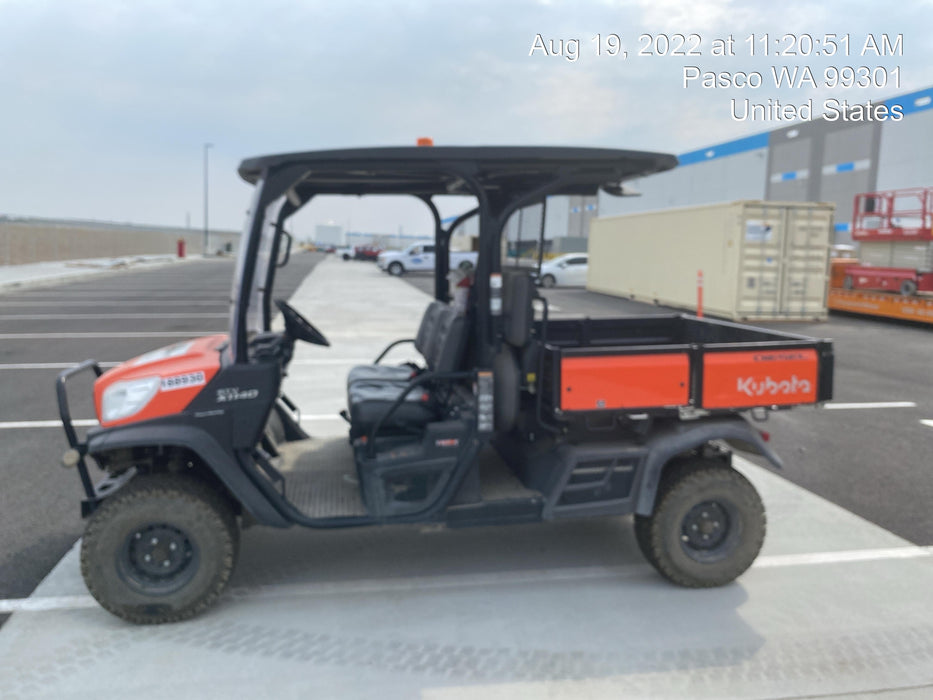 2021 Kubota RTV-X1140W-H Plastic Canopy, Windshield Acrylic Clear, LED Strobe Light, Wire Harness Kit, Back up Alarm