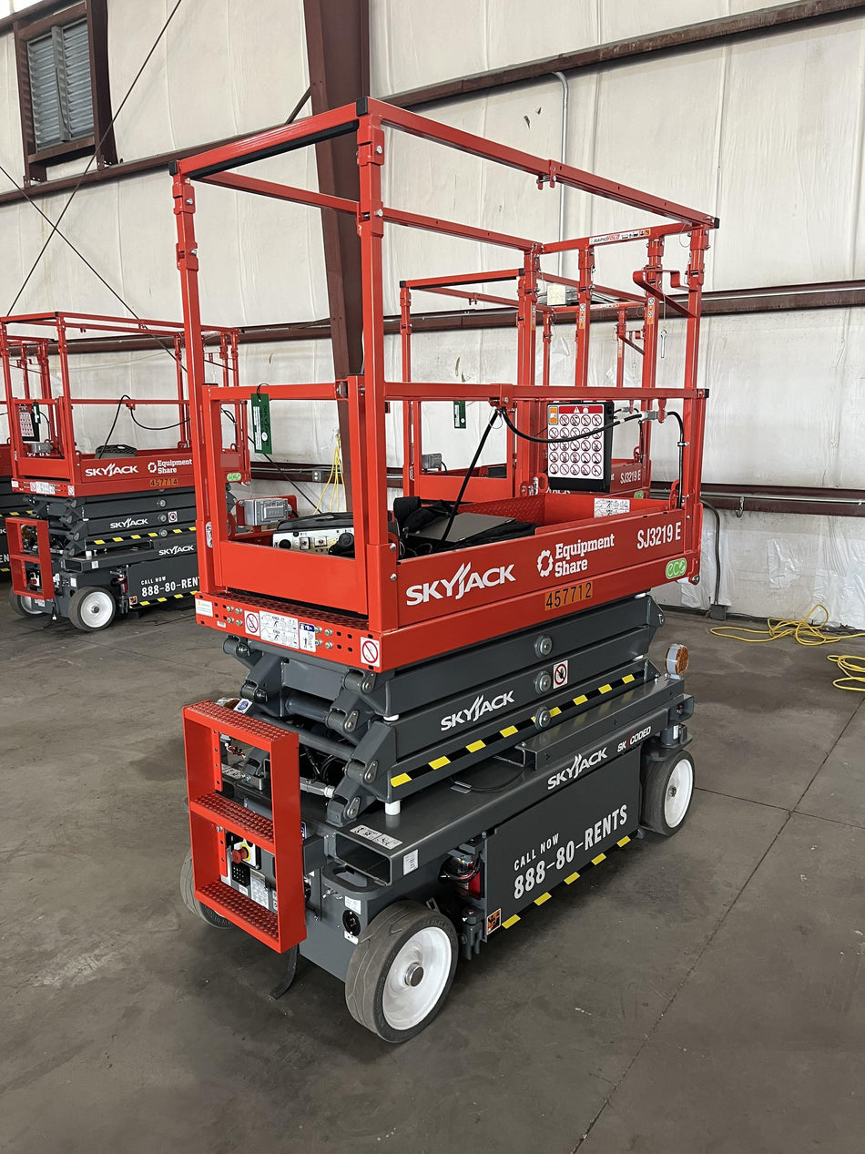 2024 Skyjack SJ3219 Electric Drive, Sld NM Tires, DBcns, RFRails, Power to Platform, T3 + Access Control