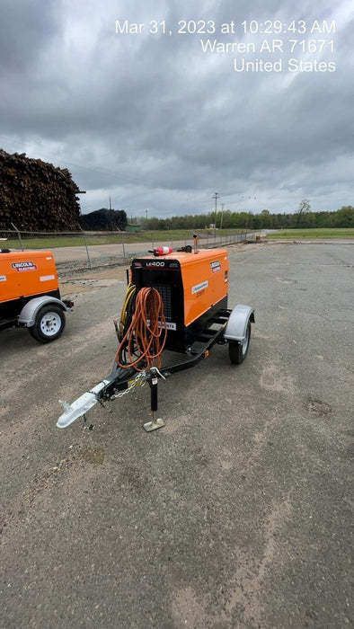 2022 Lincoln Electric LE400 Kubota V1505, Trlr, Cable Rack, Light Kit, ES Decals, T3