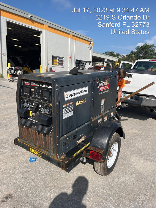 2021 Lincoln Electric Dual Maverick 200/200X Ready Pak 3, Includes Trailer, Cable Rack, Fender Light Kit