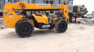 2019 JCB 509-42 74 HP w/Open ROPS, Beacon, Aux Hydraulics, LED Work lights, Solid Tires w/66" Carriage/60" Forks