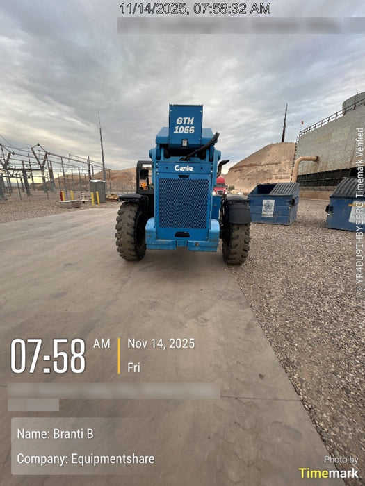 2017 Genie GTH-1056 Genie GTH1056, Solid Tires, 60" carriage, Light Kit, Open ROPS