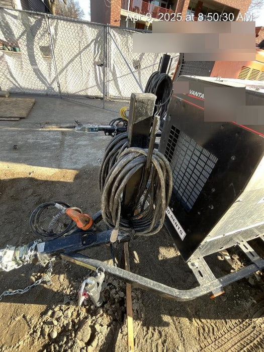2019 Lincoln Electric Vantage 322 Welder Ready-Pak 3, Two wheel trailer, Fender and Light kit, Cable Rack