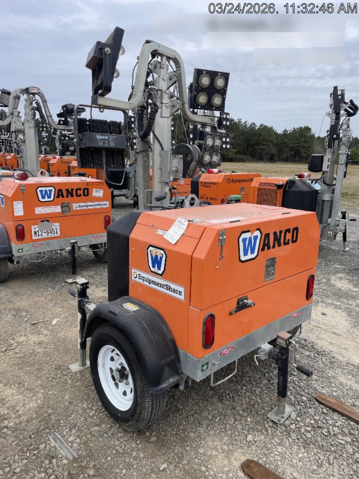 2024 Wanco WLTT-4MM4K Diesel, Deep Sea Controller, Shore Power Plug, Auto Start, (4) 350W LED Floodlights, 4kW Generator, 60 Gal Fuel Tank, 2" Ball, T3