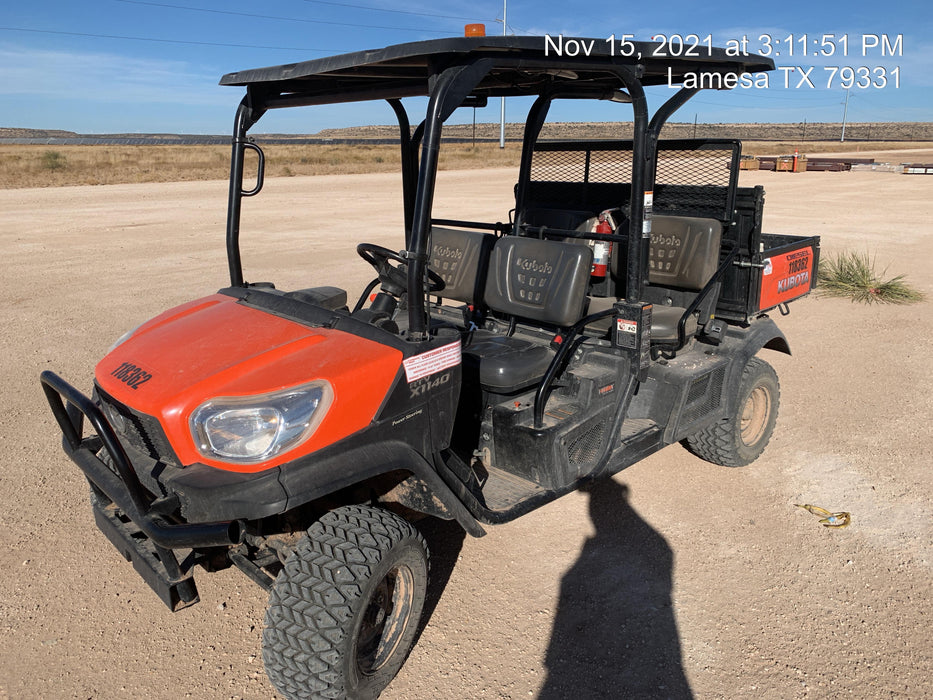 2020 Kubota RTV-X1140W-H Canopy, 4-Seater, Diesel, Windshield Acrylic Clear, LED Strobe, Backup Alarm