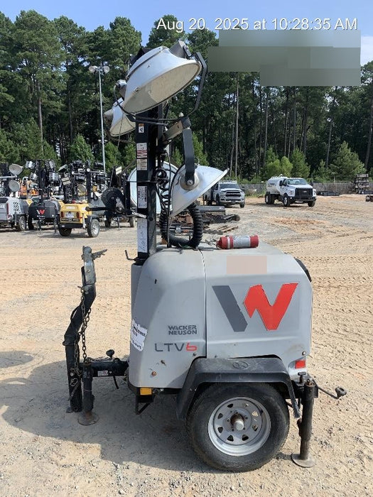 2019 Wacker Neuson LTV6L-MH Wacker Neuson LTV6L Mobile Light Tower w/Fuel Level Sensor Installed
