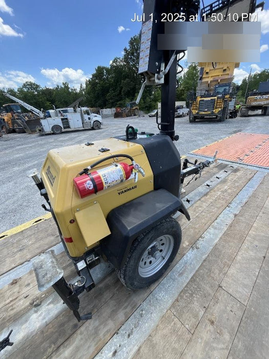 2022 Allmand NLV3GR (4) LED Light Fixture 350W, 23' Vertical Mast, 3kW Prime, Towable, ES Decals, T3