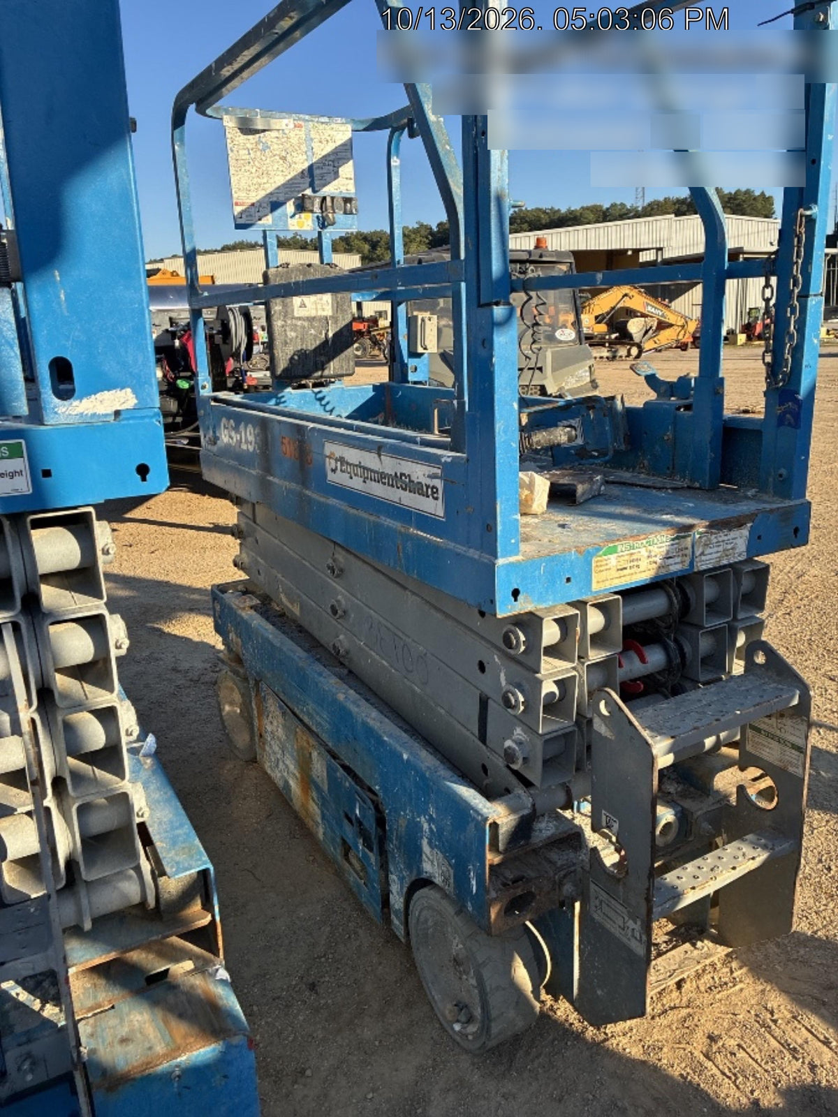 2019 Genie GS-1930 Fixed Rails with Chain Entry