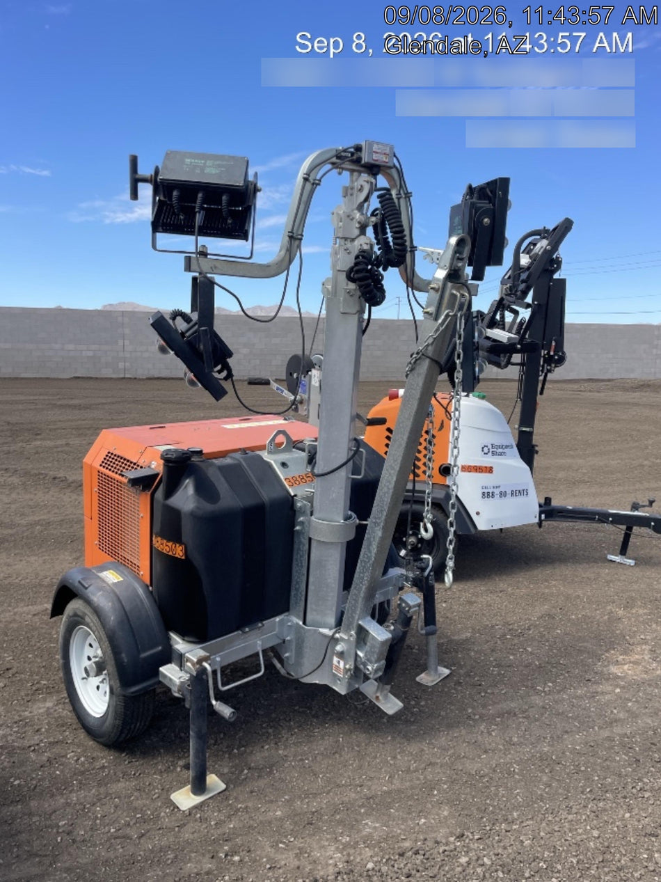2024 Wanco WLTT-4MM4K Diesel, Deep Sea Controller, Shore Power Plug, Auto Start, (4) 350W LED Floodlights, 4kW Generator, 60 Gal Fuel Tank, 2" Ball, T3