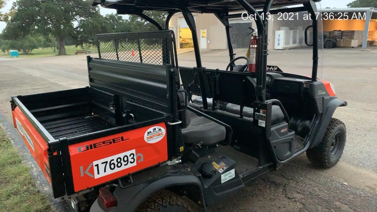 2021 Kubota RTV-X1140W-H Plastic Canopy, Windshield Acrylic Clear, LED Strobe Light, Wire Harness Kit, Back up Alarm