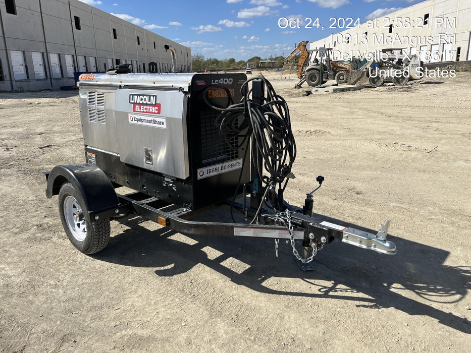 2024 Lincoln Electric LE400 Kubota V1505, Trlr, Cable Rack, Light Kit, ES Decals, T3