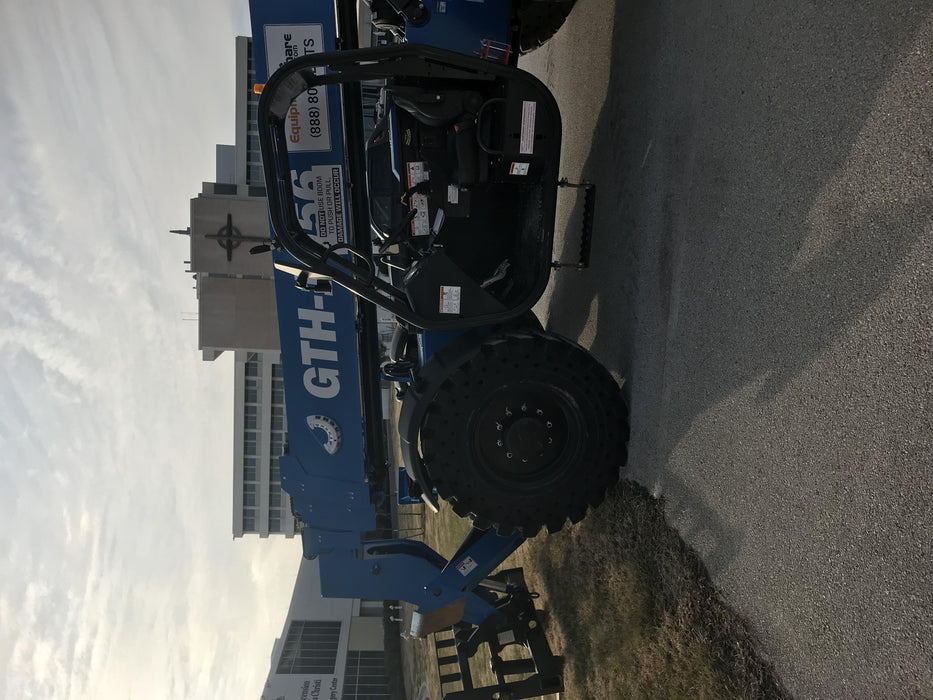 2019 Genie GTH-1056 Canopy, Solid RT Tires, LED Work Lights, Beacon 60" QA Carriage, 60" Forks