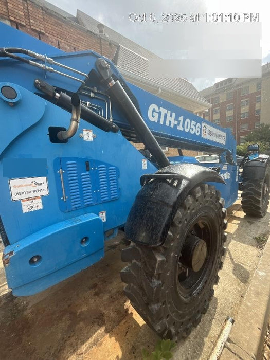 2019 Genie GTH-1056 Canopy, Solid RT Tires, LED Work Lights, Beacon 60" QA Carriage, 60" Forks