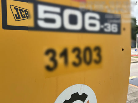 2019 JCB 506-36 Canopy, 74 HP, Foam Filled Tires, STD Worklight, Beacon, Aux Hydraulics, Lifting Eye, Back up Alarm 48" Carriage/48" Forks