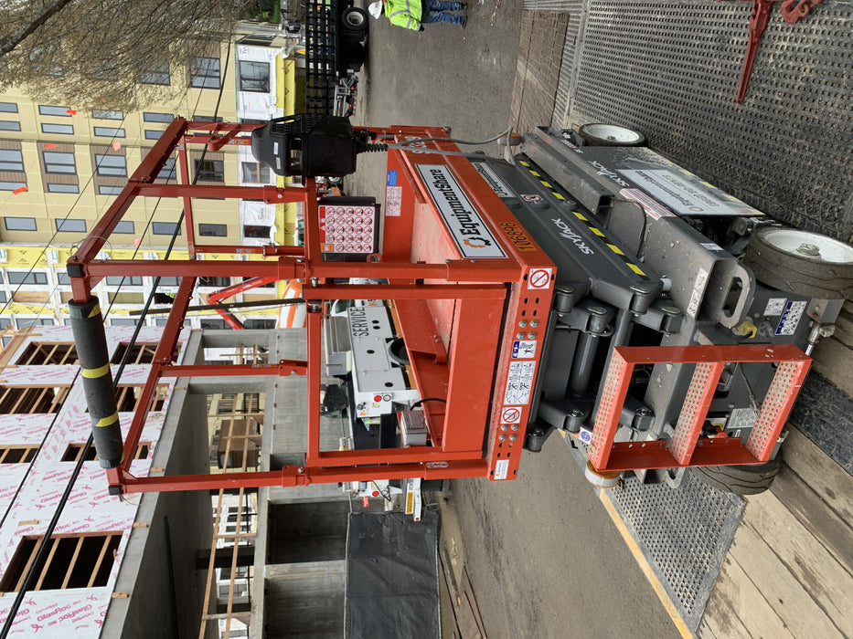 2020 Skyjack SJIII-3219 Solid NM Tires, Half height spring hinged entry gate, Dual Beacons, 800W Inverter