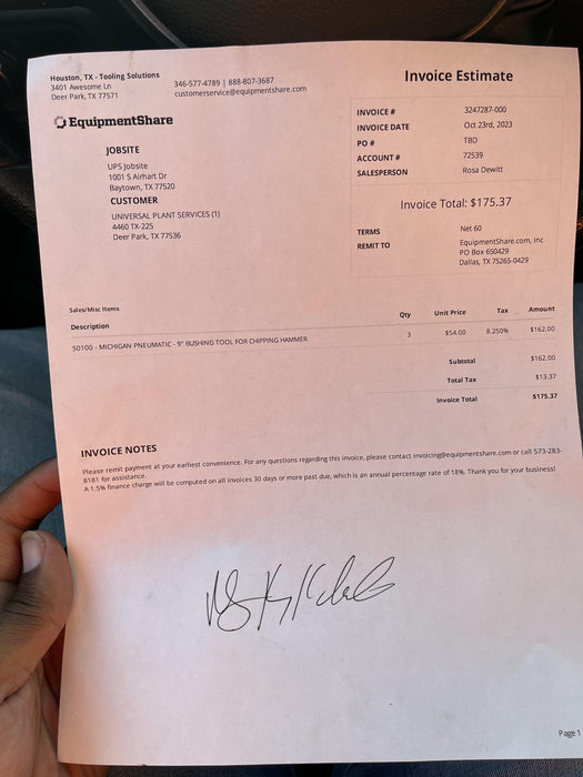 2021 MICHIGAN PNEUMATIC MP-133-ORANGE-NEP-SB
