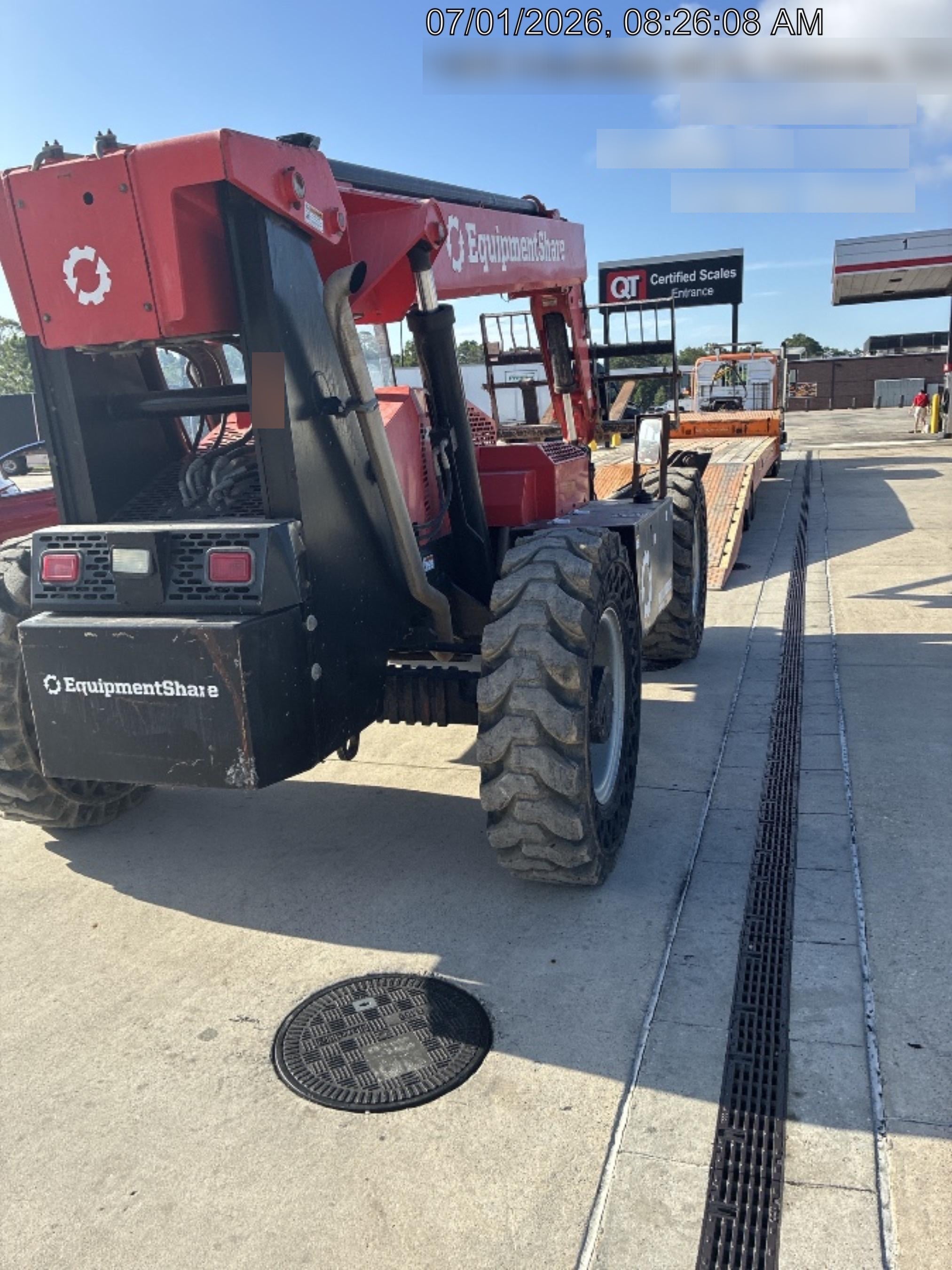 2019 Manitou MTA10055 Canopy, 120 HP, Solid Tires, Work Lights, Lift Hook, Auxiliary Hydraulics, 66" Carriage and 60" Forks