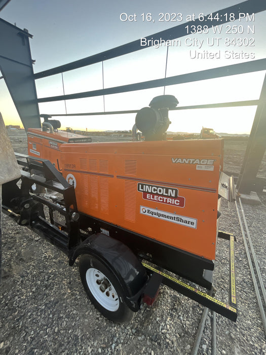 2021 Lincoln Electric Vantage 549X Ready Pak 3, ORANGE (includes trailer, cable rack, fender light kit)
