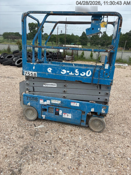 2017 Genie GS-1930 Genie GS-1930 Lift w/Fixed Rail and Chain Entry
