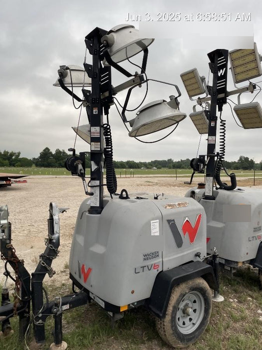 2018 Wacker Neuson LTV6L-MH Wacker Neuson LTV6L Mobile Light Tower w/Fuel Level Sensor Installed