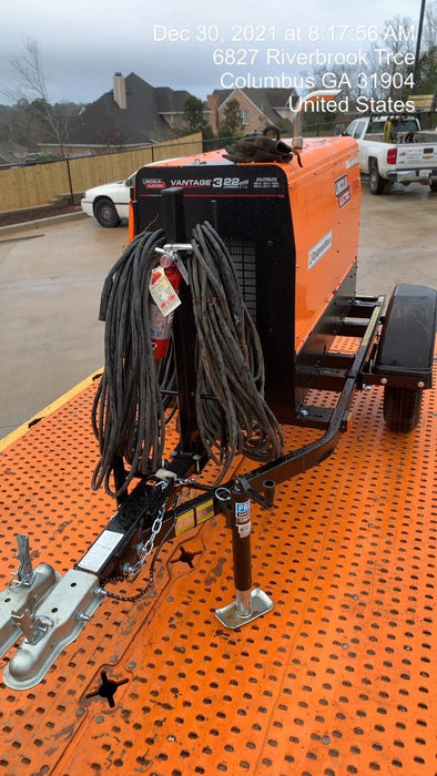 2021 Lincoln Electric Vantage 322 Vantage 322 Ready Pak 3 w/ Decals, ORANGE (includes trailer, cable rack, fender light kit) NO Telematics