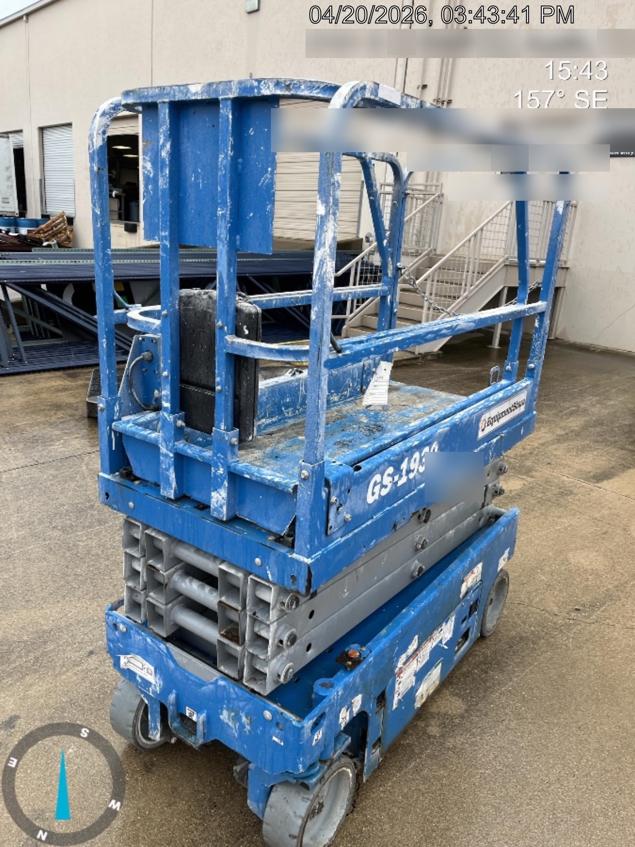 2019 Genie GS-1930 Fixed rails with chain Entry