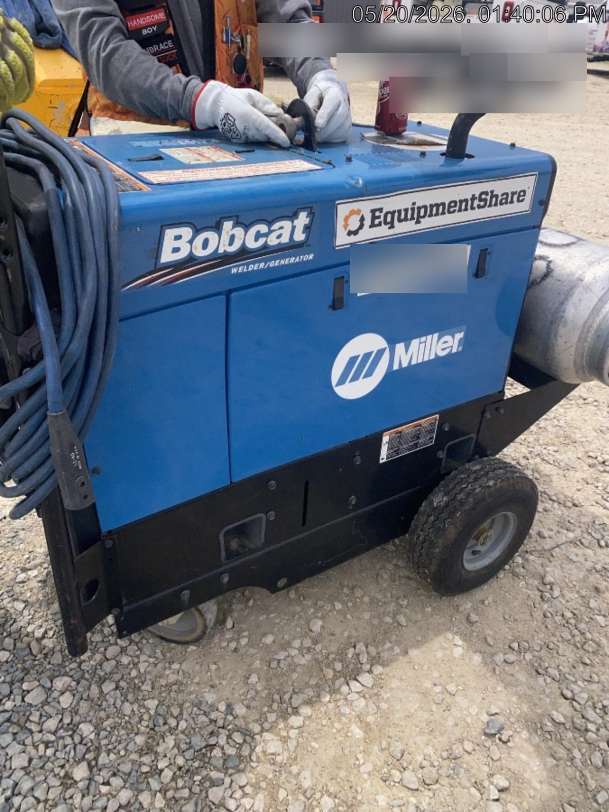 2019 Miller Electric BOBCAT 250 Standard w/Running Gear, Bracket, Hose