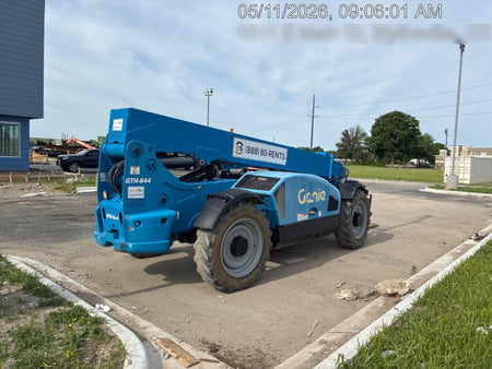 2019 Genie GTH-844 Canopy, Solid RT Tires, LED Work Lights, Beacon 60" QA Carriage, 48" Forks