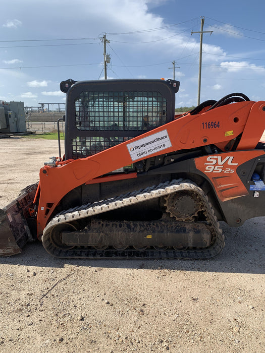 2020 Kubota SVL95-2SHC Cab, Rubber Tracks, Hydraulic Quick Coupler