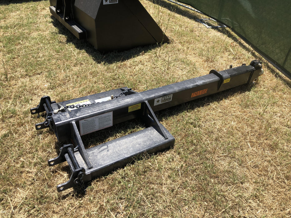 2019 JCB 510-56 74 HP w/Open ROPS, Beacon, Aux Hydraulics, Worklights, Solid Tires w/60" Carriage/Forks