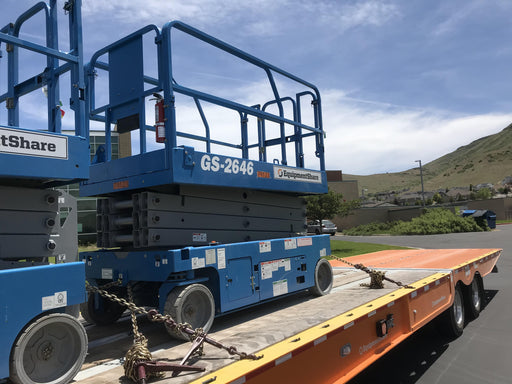 2019 Genie GS-2646 folding rails with full height swing gate
