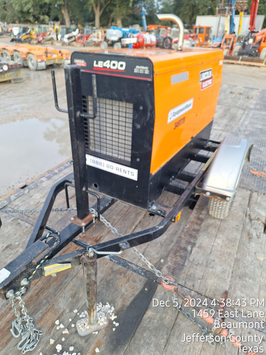 2022 Lincoln Electric LE400 Kubota V1505, Trlr, Cable Rack, Light Kit, ES Decals, T3