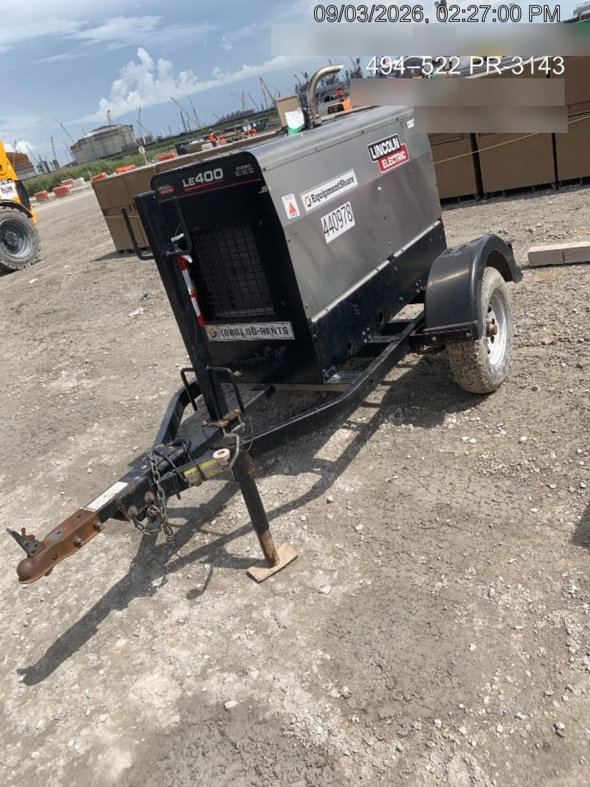 2024 Lincoln Electric LE400 Kubota V1505, Trlr, Cable Rack, Light Kit, ES Decals, T3