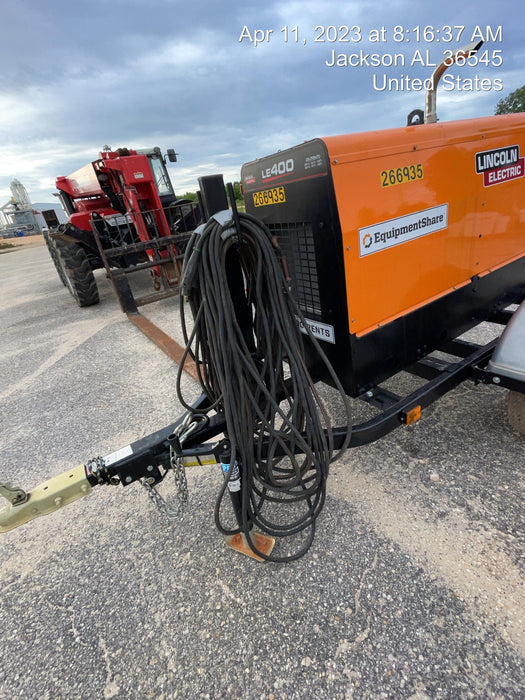 2022 Lincoln Electric LE400 Kubota V1505, Trlr, Cable Rack, Light Kit, ES Decals, T3