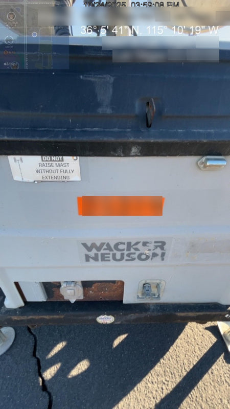 2019 Wacker Neuson LTV6L-MH Standard Options, ES Track Hardware, Fuel Level Sensor