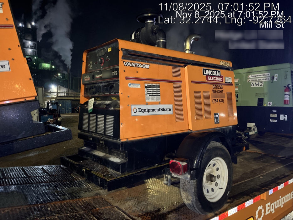 2021 Lincoln Electric Vantage 549X Ready Pak 3, ORANGE (includes trailer, cable rack, fender light kit)