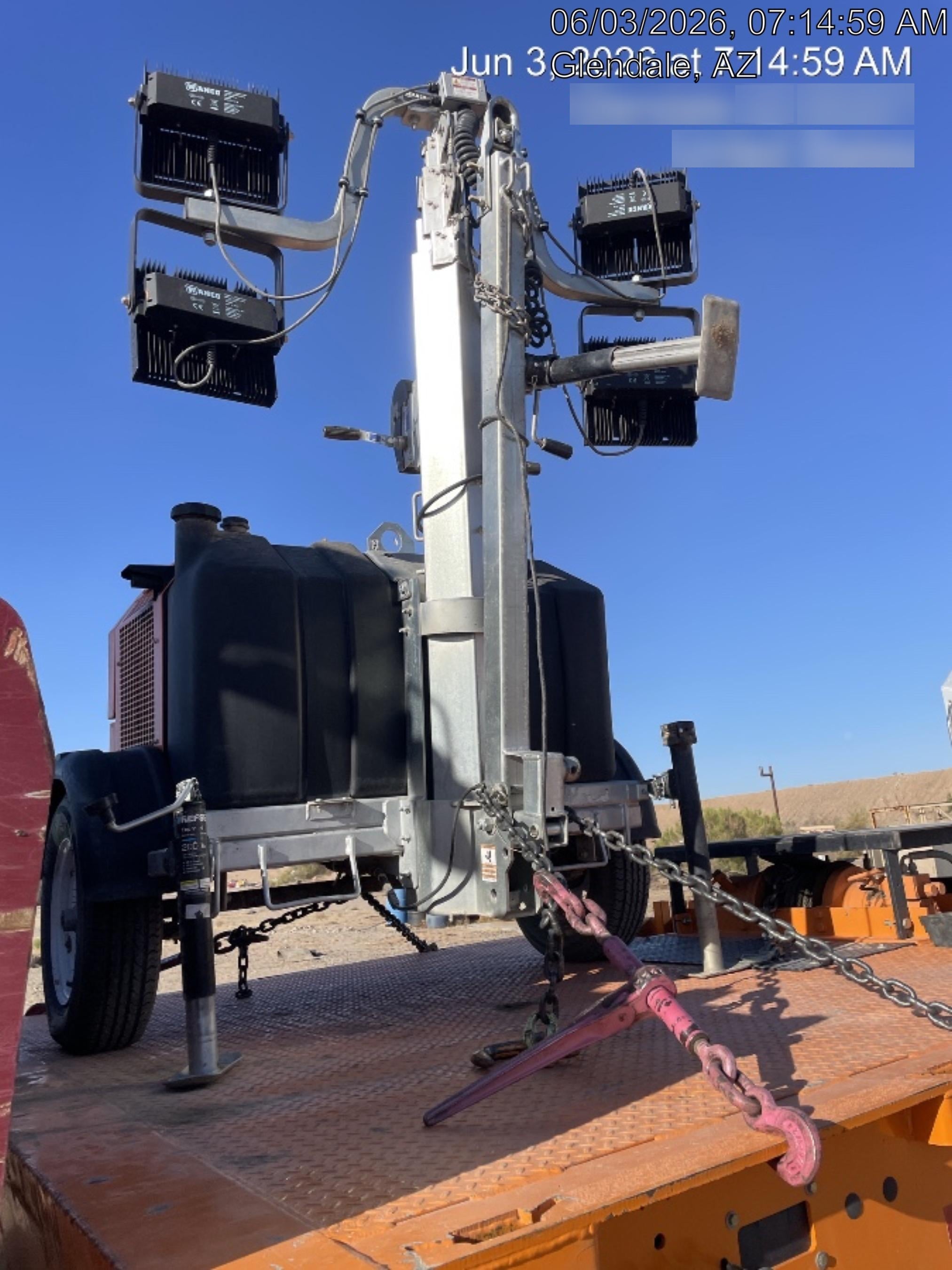 2024 Wanco WLTT-4MM4K Diesel, Deep Sea Controller, Shore Power Plug, Auto Start, (4) 350W LED Floodlights, 4kW Generator, 60 Gal Fuel Tank, 2" Ball, T3