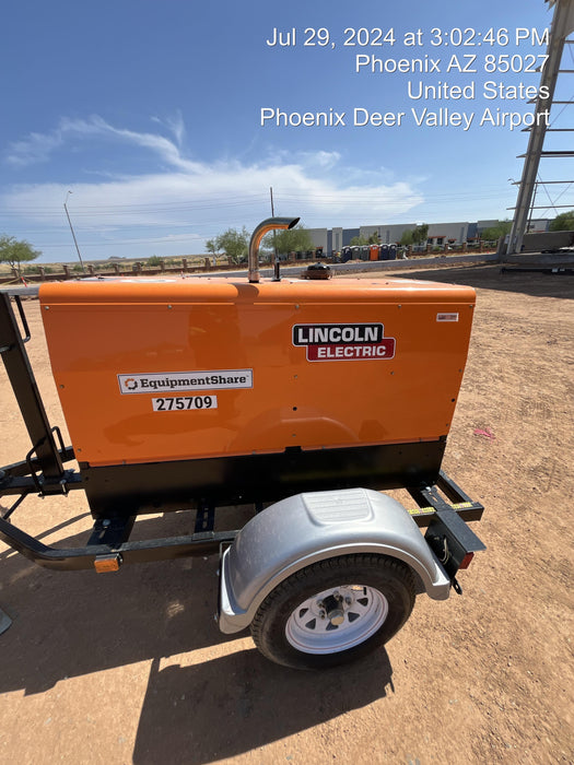 2022 Lincoln Electric LE400 Kubota V1505, Trlr, Cable Rack, Light Kit, ES Decals, T3