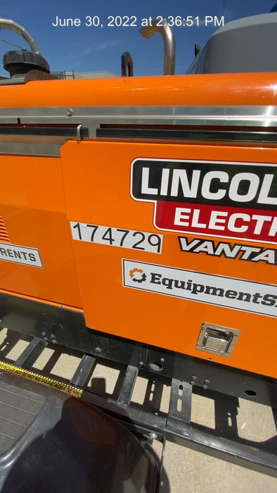 2021 Lincoln Electric Vantage 322 Vantage 322 Ready Pak 3 w/ Decals, ORANGE (includes trailer, cable rack, fender light kit) NO Telematics