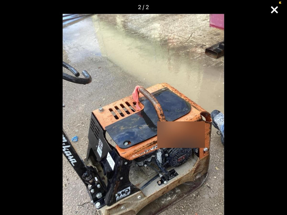 2023 Multiquip MVH158 Honda GX200, 17" Plate, Gas