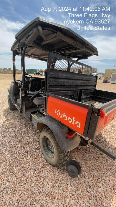 2022 Kubota RTV-X1140W-H Plastic Canopy, Windshield Acrylic Clear, LED Strobe Light, Wire Harness Kit, Back up Alarm