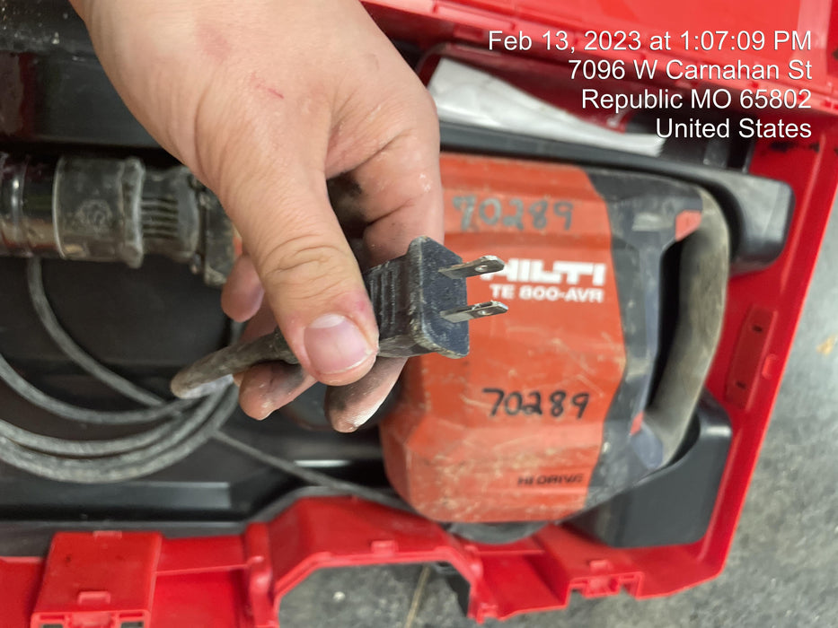 2020 HILTI TE 800-AVR