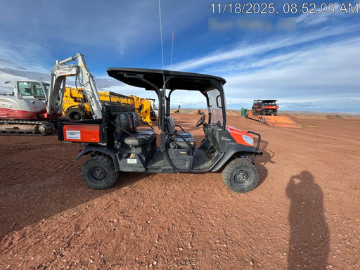 2021 Kubota RTV-X1140W-H Plastic Canopy, Windshield Acrylic Clear, LED Strobe Light, Wire Harness Kit, Back up Alarm
