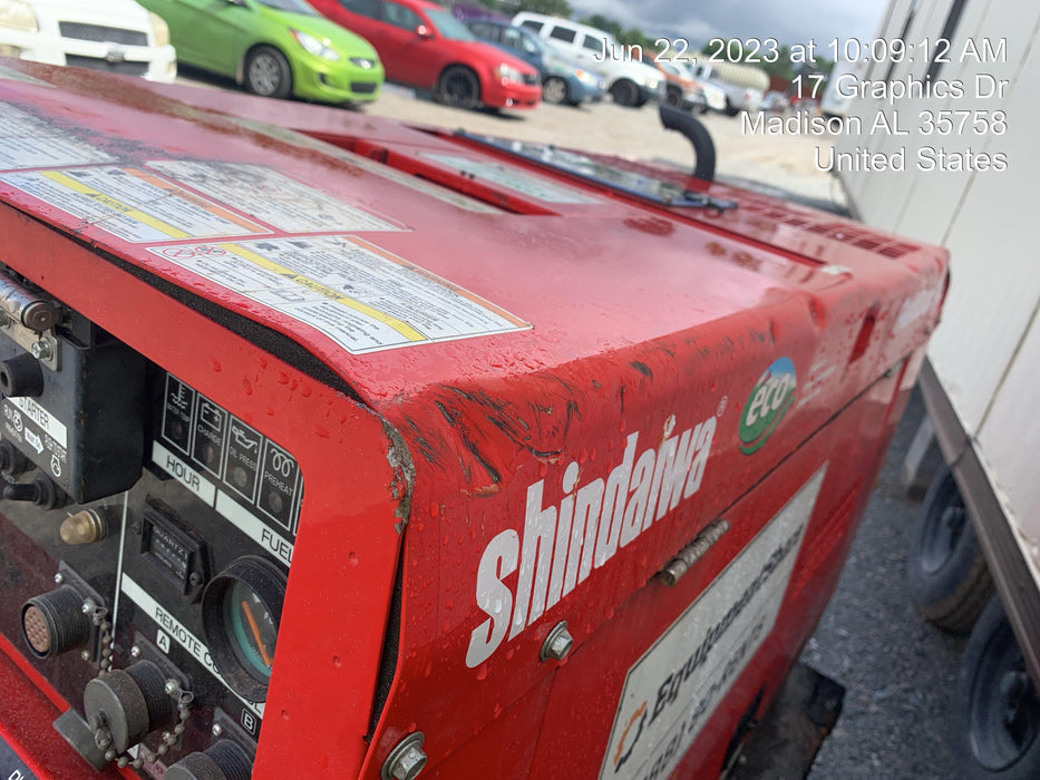 2022 Shindaiwa DGW400MDL Kubota D902 Engine, 23 HP, Dual Op Welder, Wire, Arc, Droop Stick, Tig, and CC Stick Functionality, Simulphase, 3 Phase and 1 Phase Gen Output, Single Axle NB Trlr, Slr Trckl Chrg 12V 12W, Fire Ext