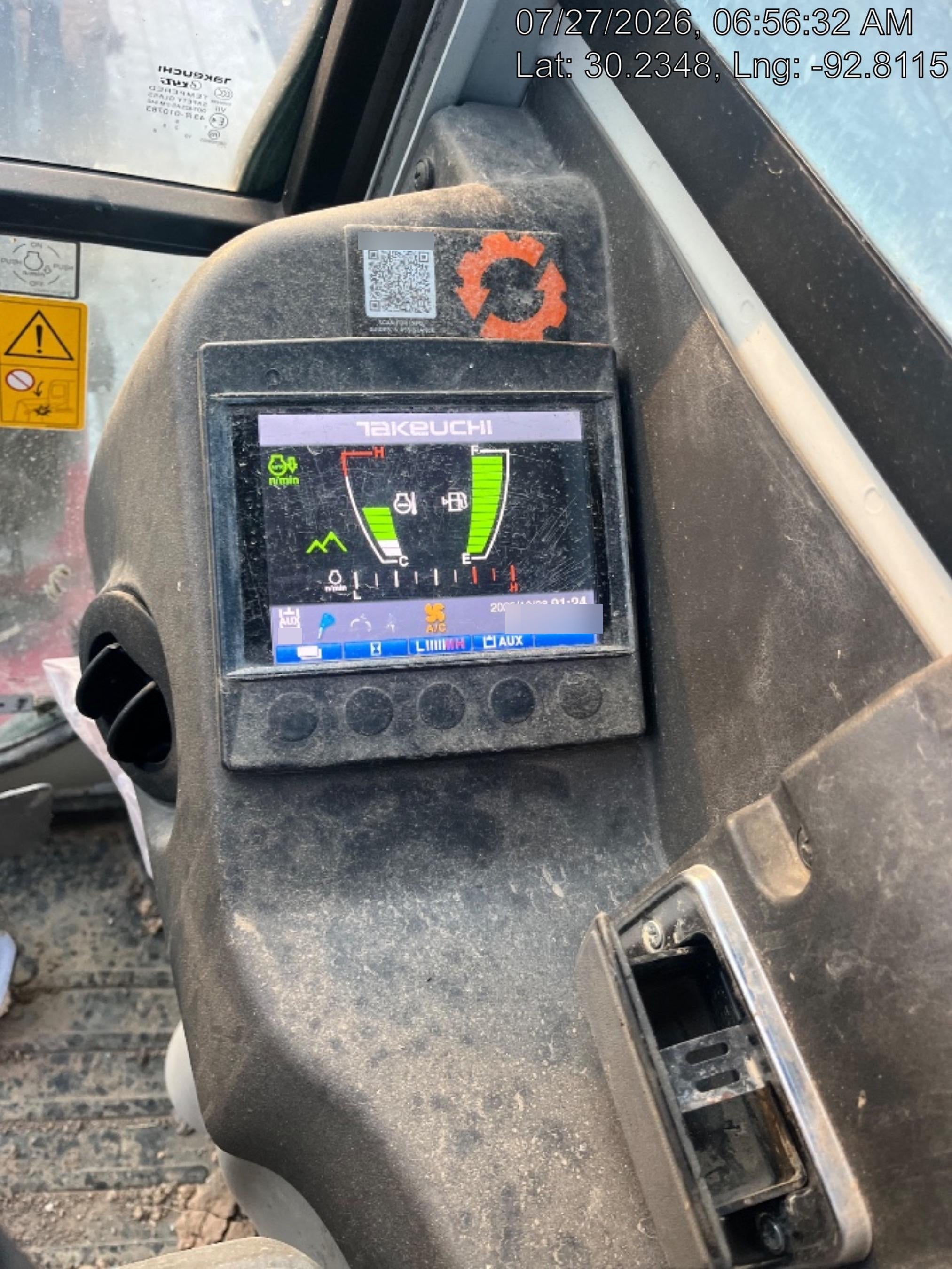 2020 Takeuchi TB-235-2CR Cab/Heat/Air, Rubber Tracks, Manual TAG QC
