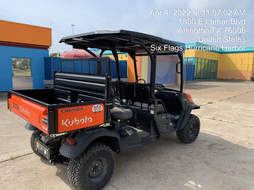 2022 Kubota RTV-X1140W-H Plastic Canopy, Windshield Acrylic Clear, LED Strobe Light, Wire Harness Kit, Back up Alarm