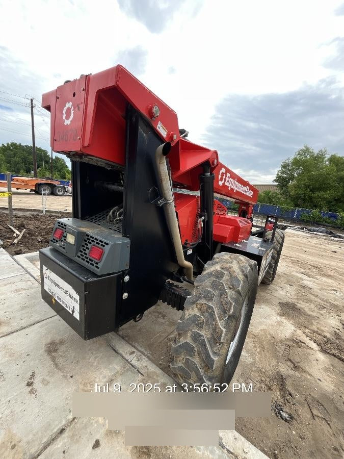 2019 Manitou MTA10055 Cab/Heat/Air, 120 HP, Solid Tires, Work Lights, Lift Hook, Auxiliary Hydraulics 66" Carriage and 60" Forks