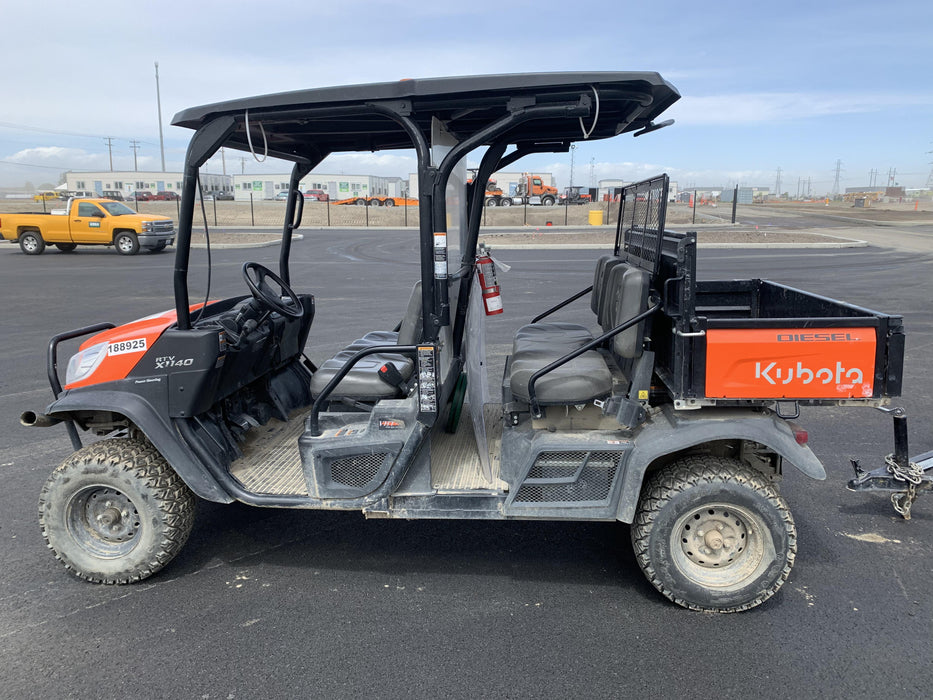 2021 Kubota RTV-X1140W-H Plastic Canopy, Windshield Acrylic Clear, LED Strobe Light, Wire Harness Kit, Back up Alarm