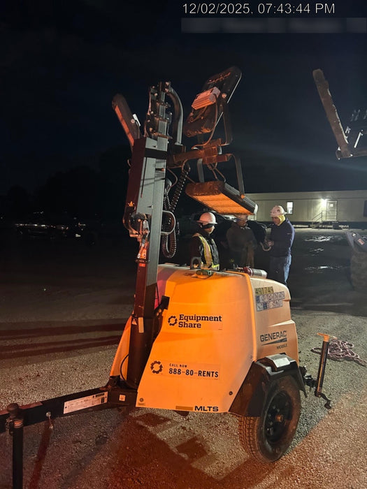 2025 Generac MLTS-4 Diesel, Mitsubishi L2E, 7.1 hp @1800 rpm, Flex Switch 120V Input, Powerzone Controller, (4) 320W LED Lights, 4kW Generator, 39.9 Gal Fuel Tank, 2" Ball, ES Decals